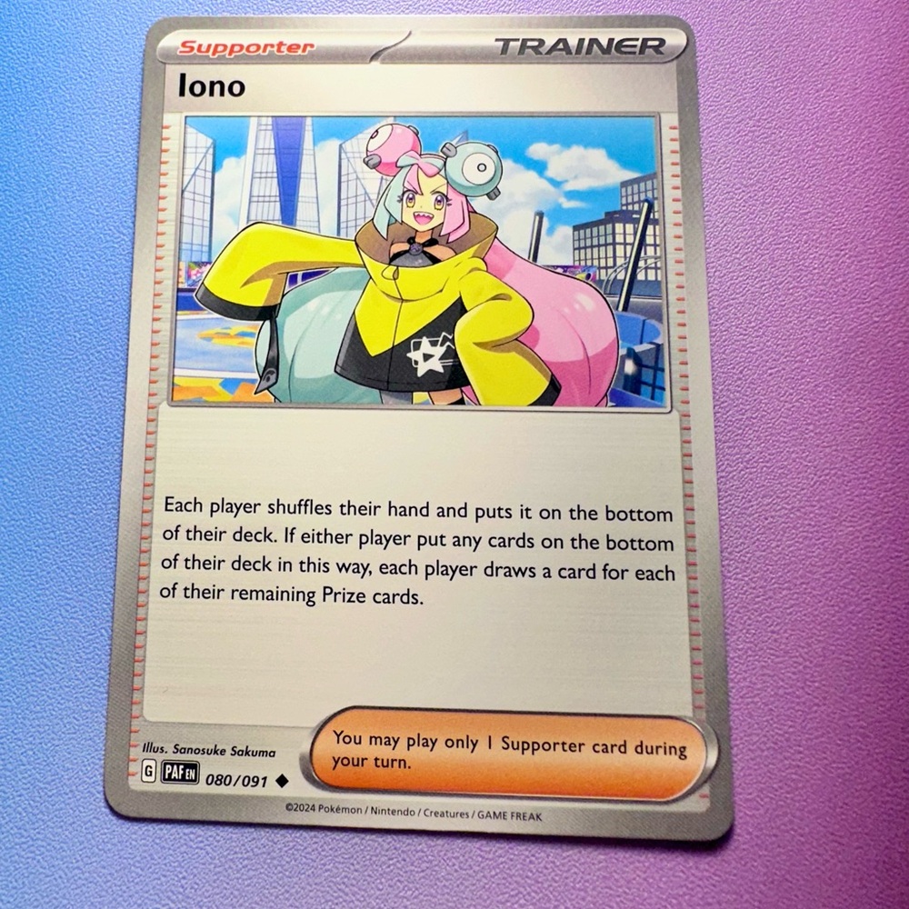 iono - 080/091 (uncommon) — pokemon: paldean fates